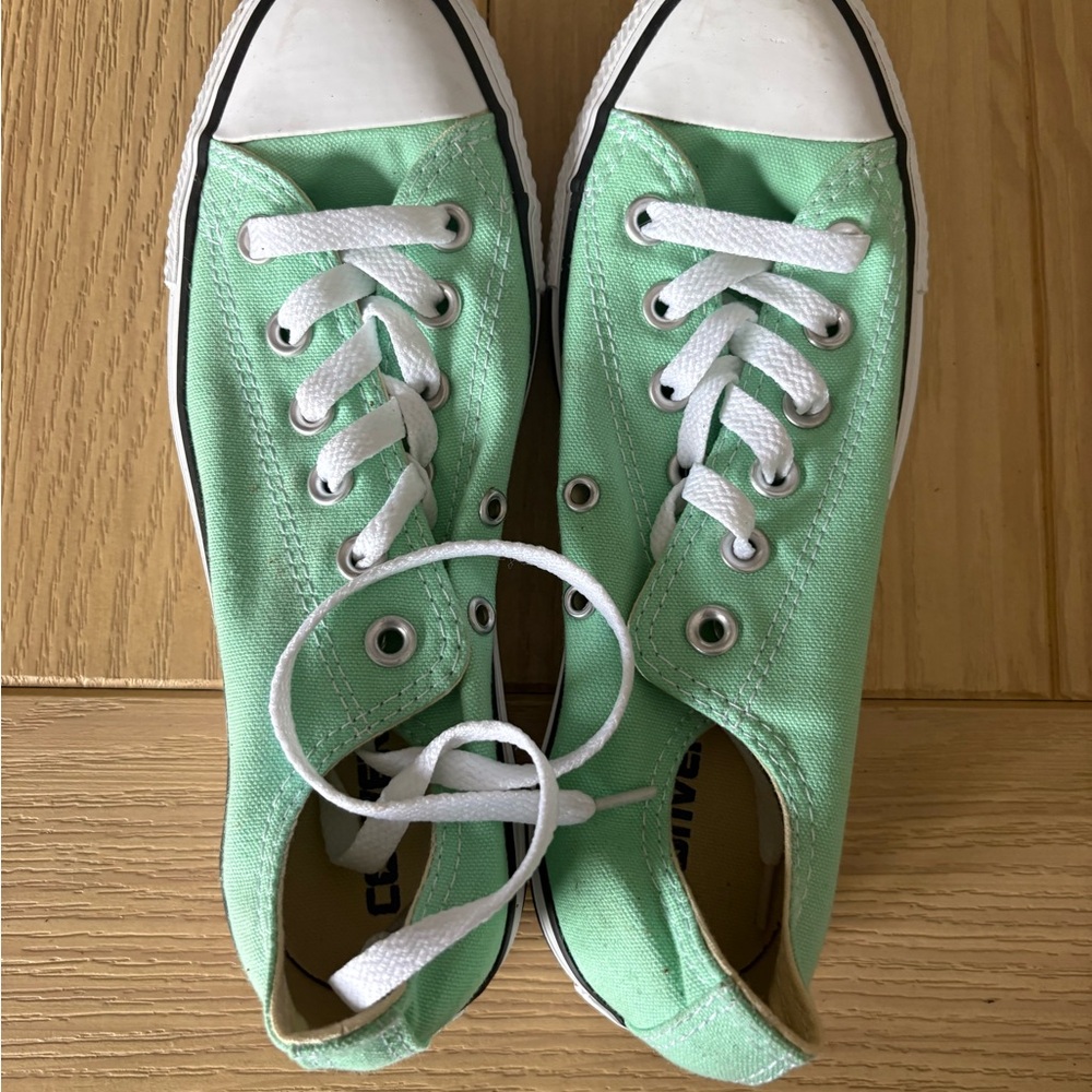 Mint Green Canvas Low-Top Sneakers - Converse